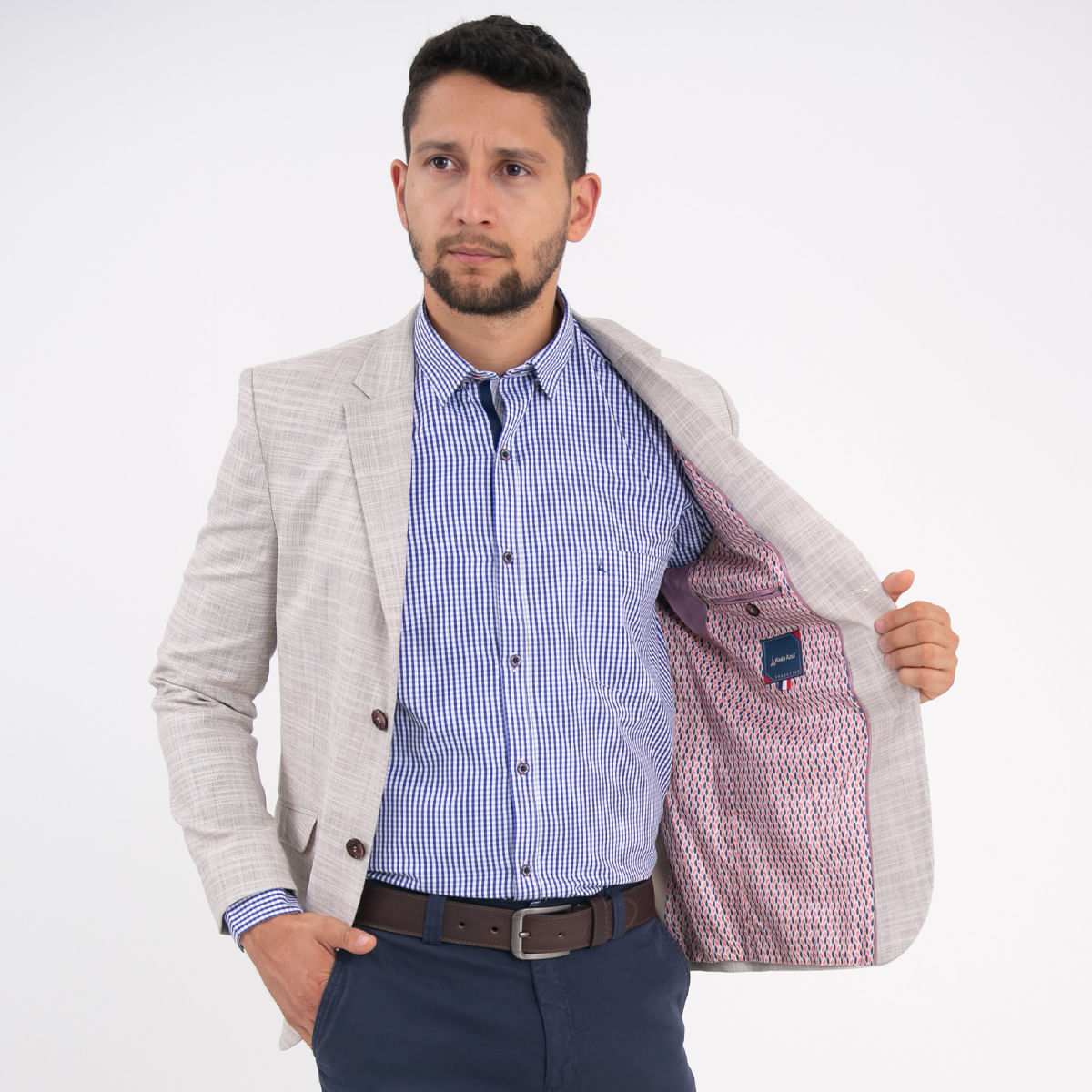Chaqueta Semidesestructurada Medio Forro
