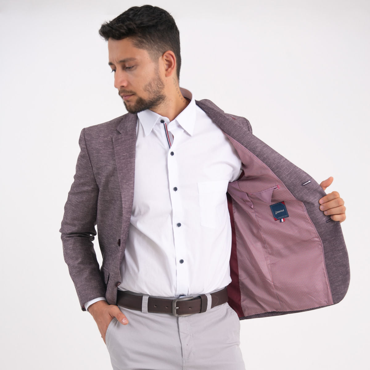 Chaqueta Semidesestructurada Medio Forro