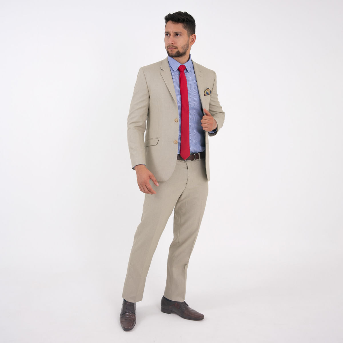 Traje 2 Botones Sin Prenses