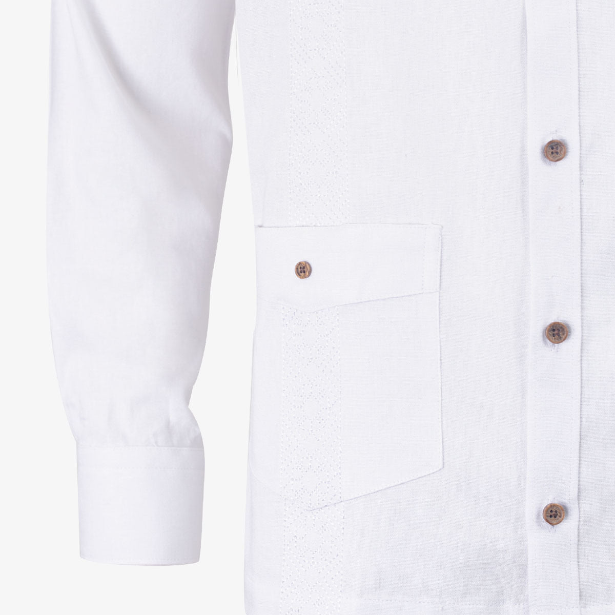 Camisa Cubavera Manga Larga
