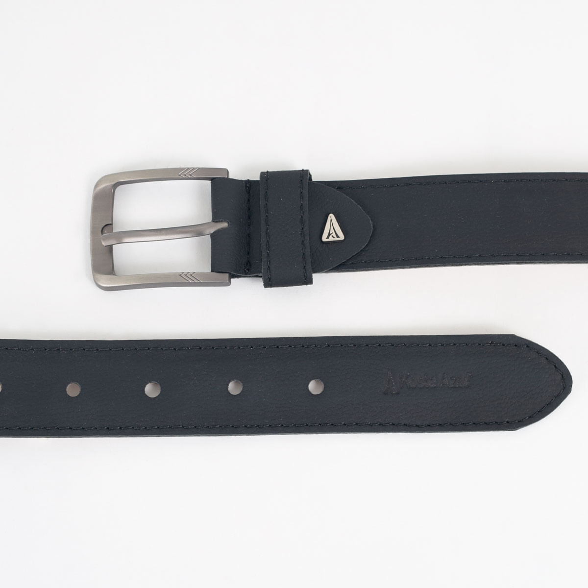 Cinturón Accesorios Negro en Cuero 40mm - Kosta Azul