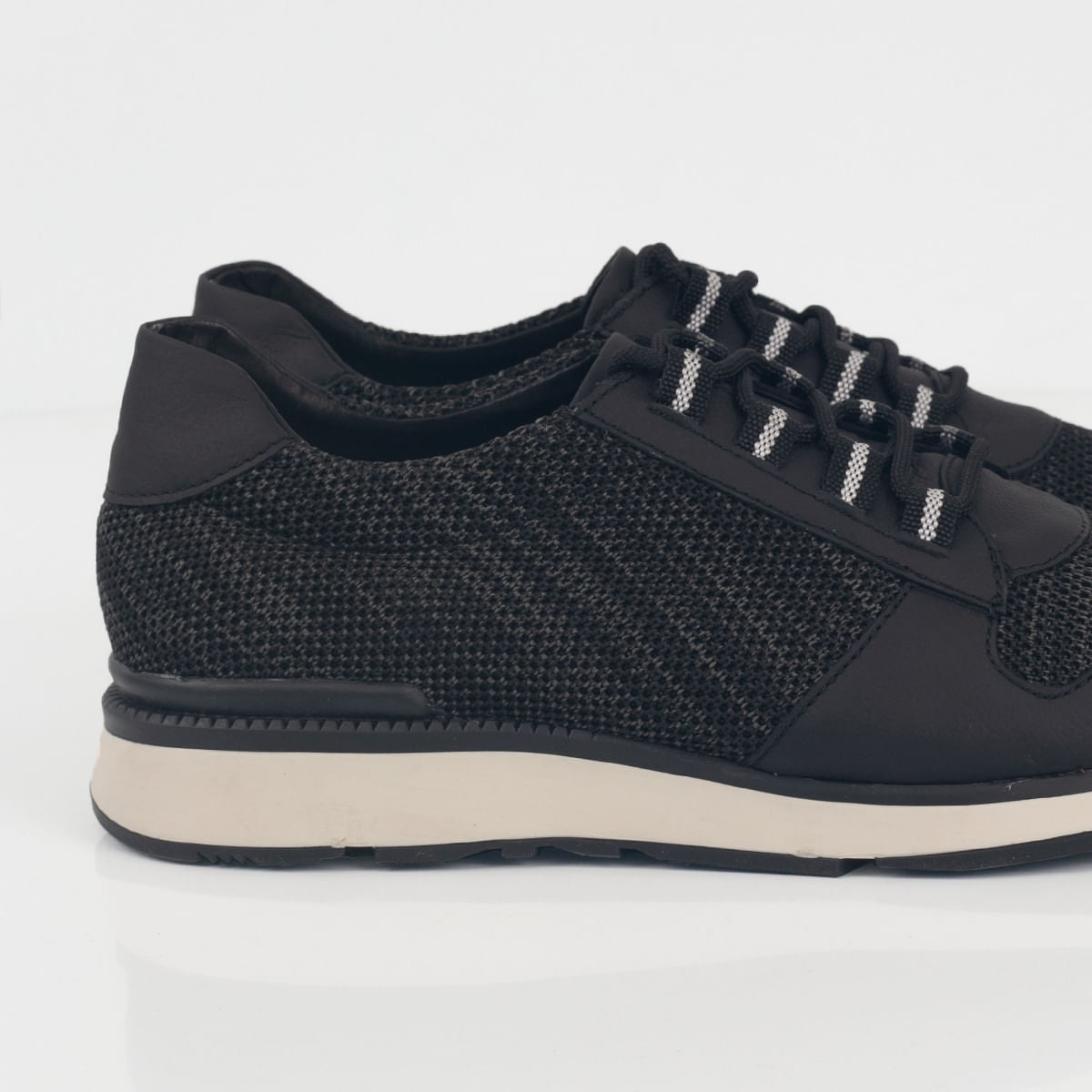 Zapato Sport VOMANO Negro Oxford Tejido - Kosta Azul