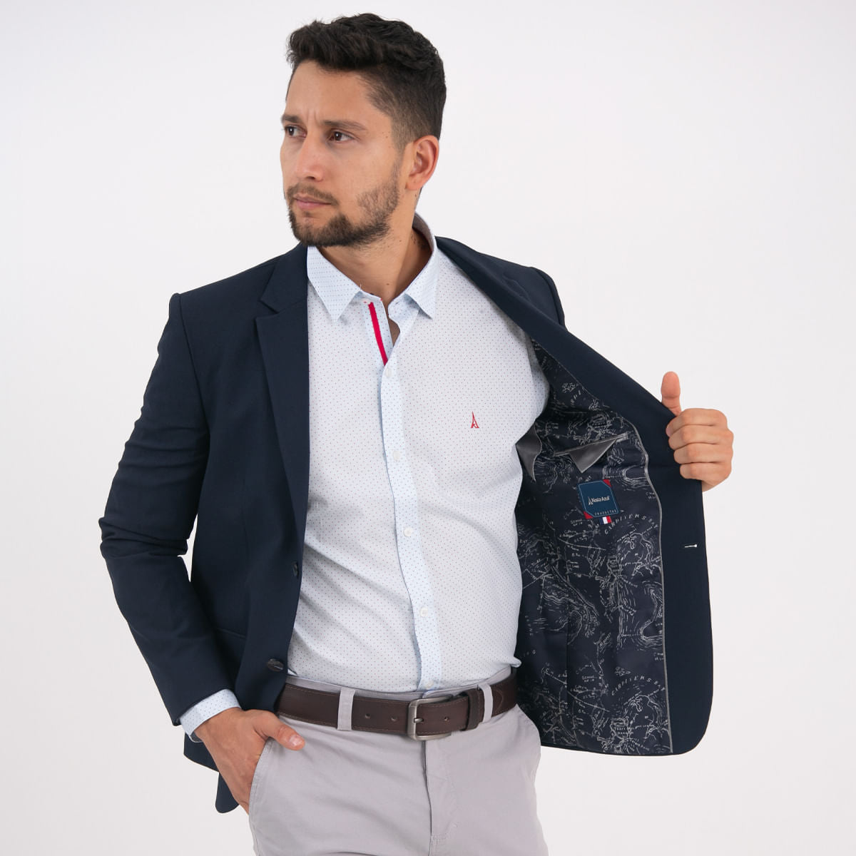 Chaqueta Semidesestructurada Forro Completo