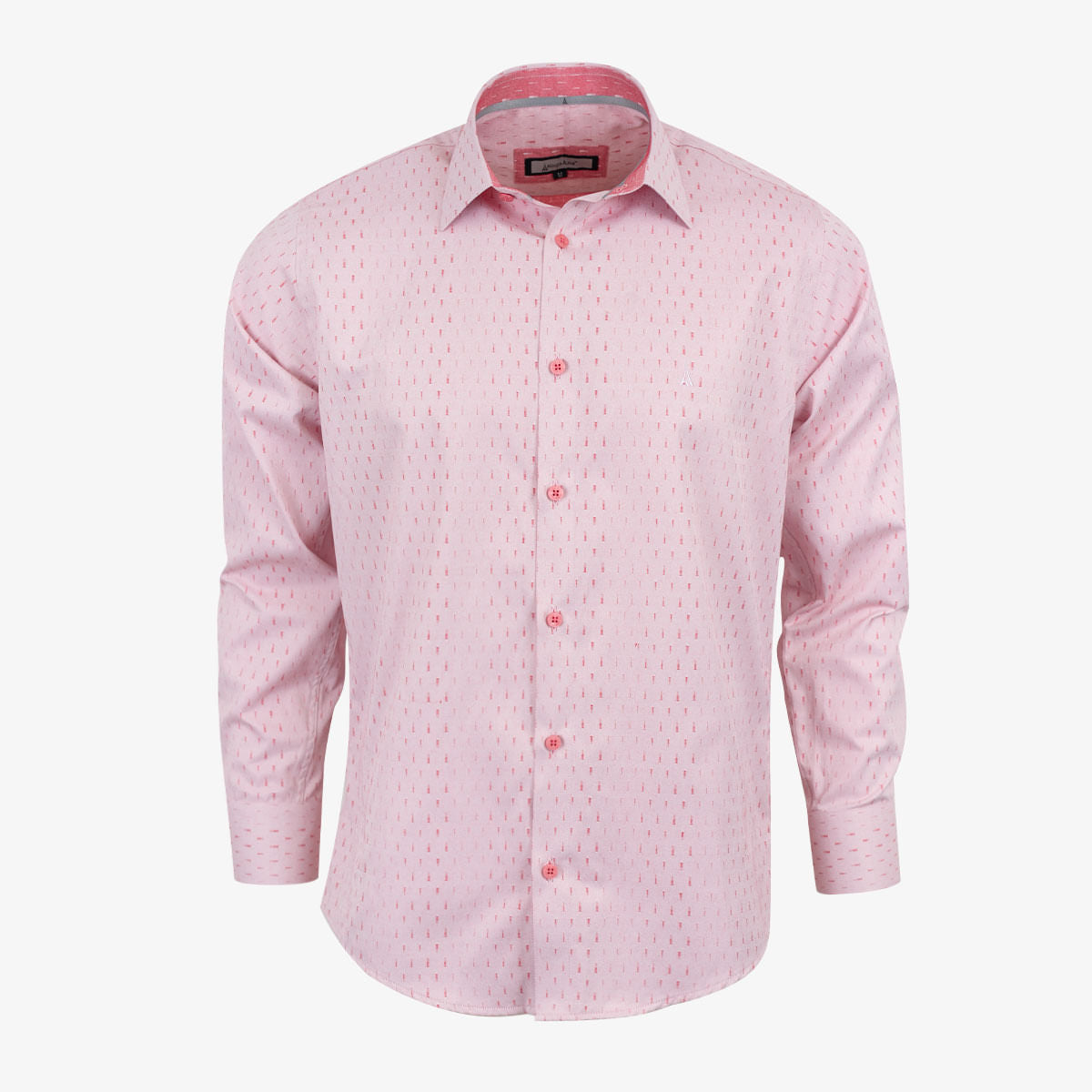 Camisa Slim Fit Manga Larga Rojo Oscuro - Kosta Azul