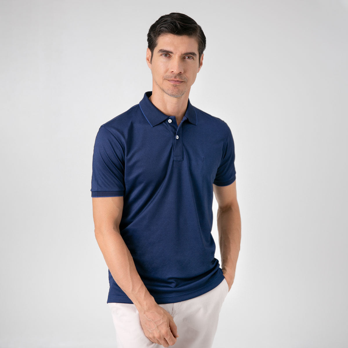 Camiseta Polo Regular Azul Oscuro - Kosta Azul