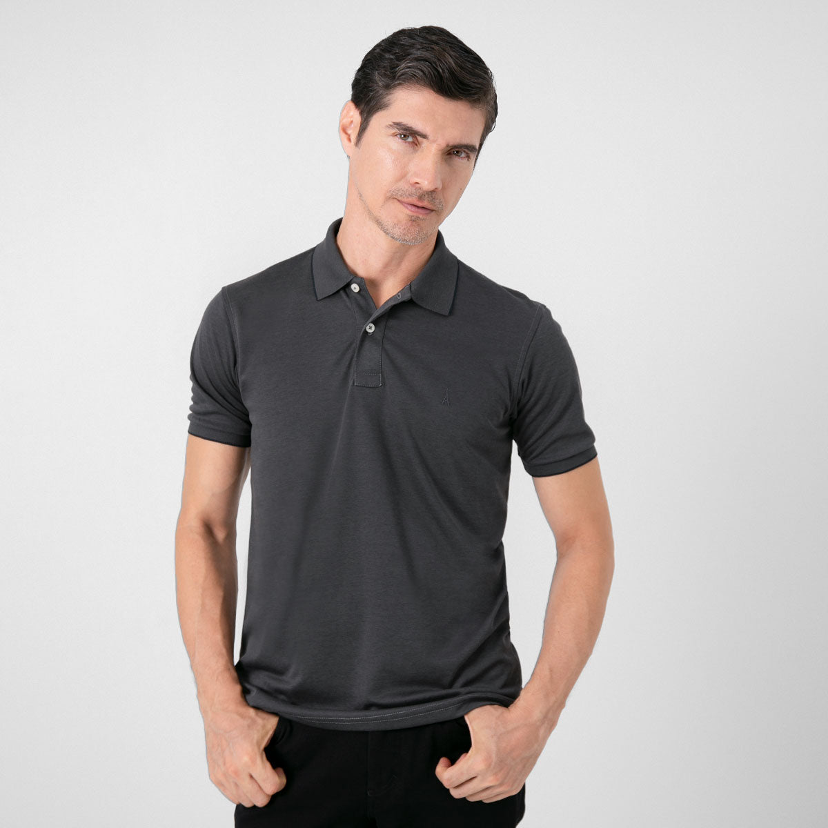 Polo Regular Gris Oscuro - Kosta Azul
