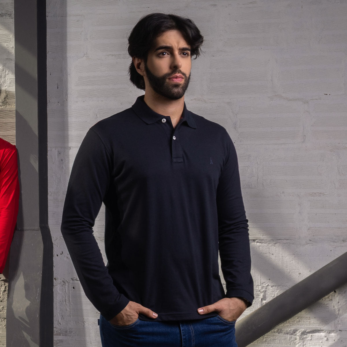 Camiseta Polo Manga Larga