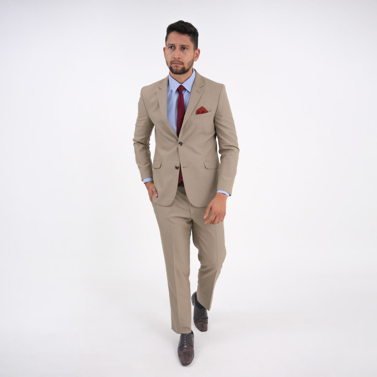 Traje 2 Botones Sin Prenses