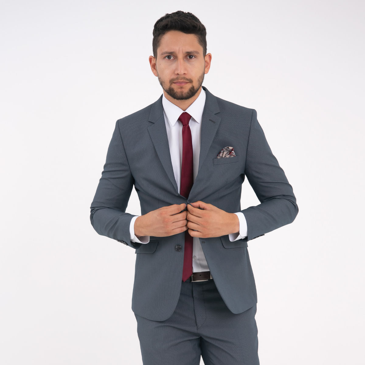 Traje 2 Botones Sin Prenses